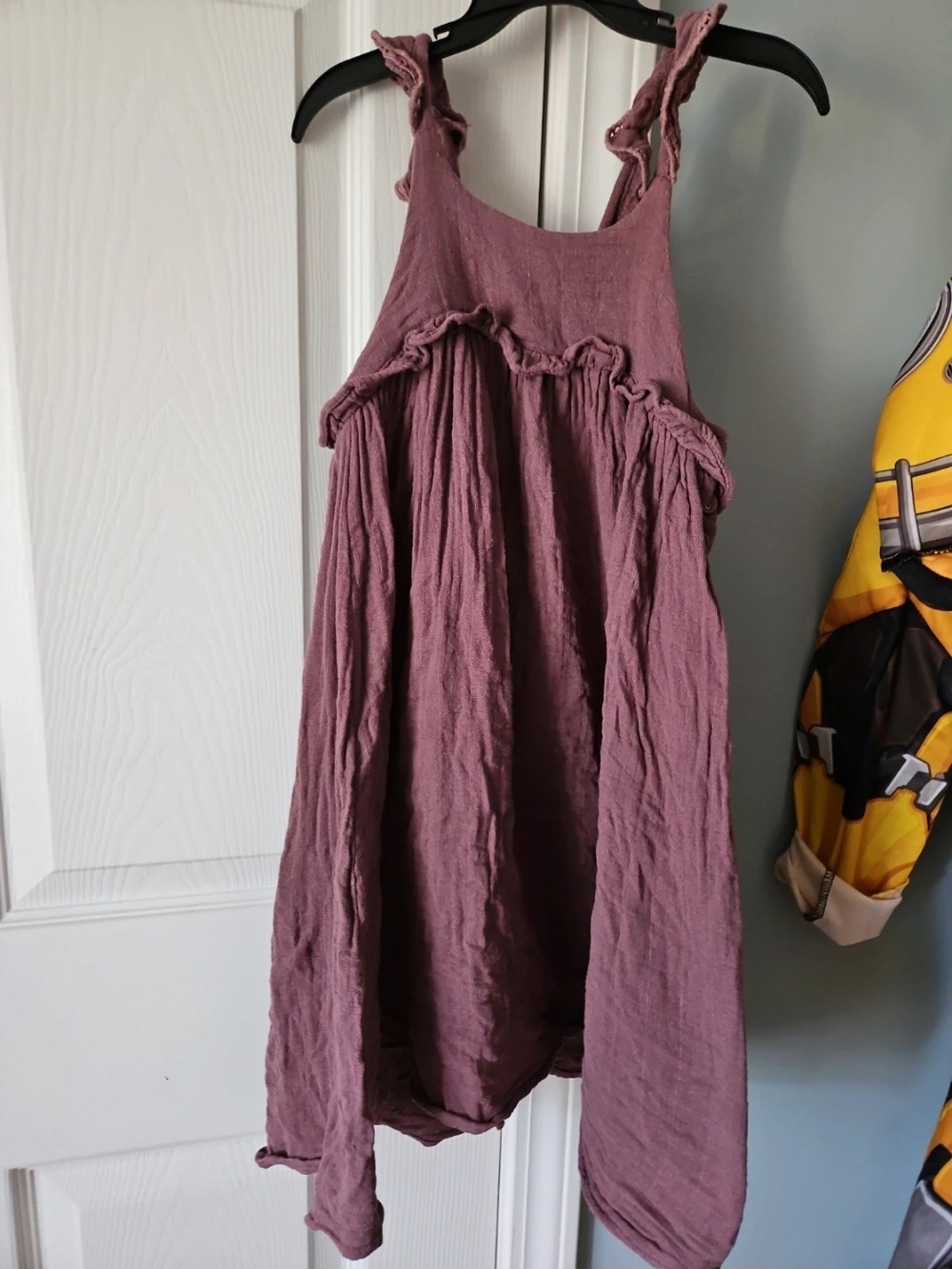 Jamie Kay Dusty Mauve Ruffle-Trim Sleeveless Dress